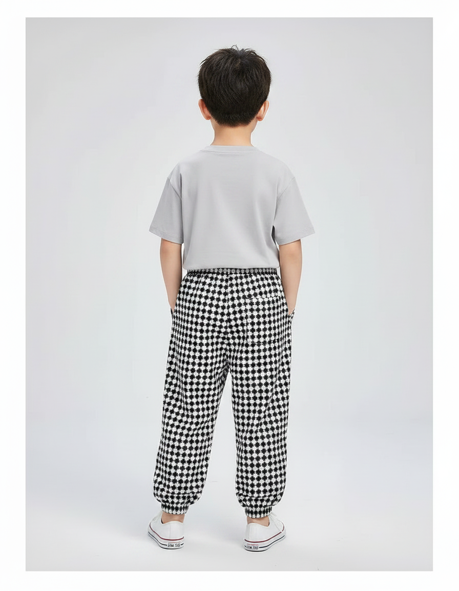 Pantalon Fluide Vichy - Imprimé Molleton - vue 2