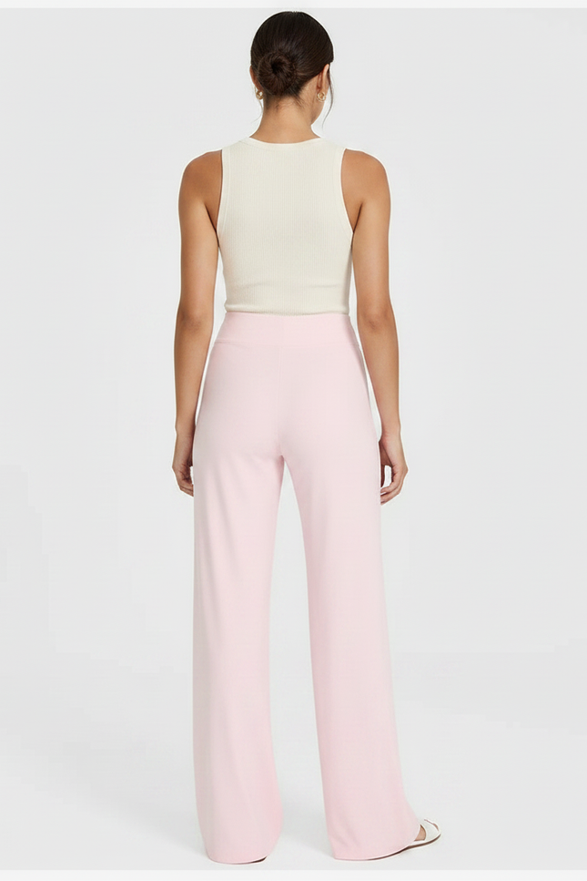 Pantalon Fluide Rose Ample Décontracté Yoga Femme - Viscose - vue 2