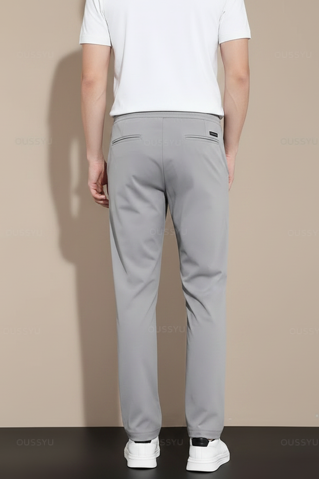 Pantalon Fluide Gris Décontracté Sport Homme Léger - Polyester - vue 2