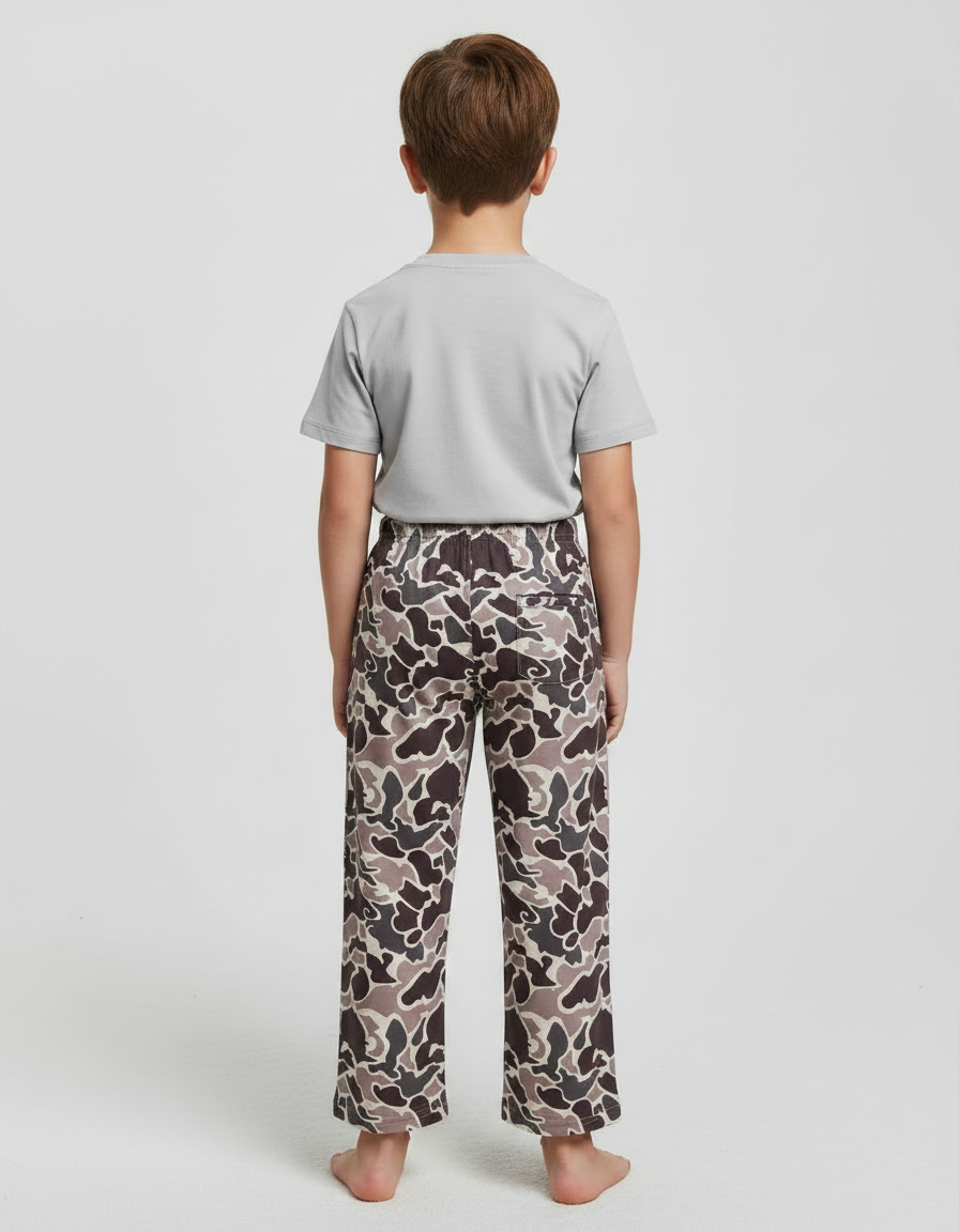Pantalon Fluide Camouflage Ample Coton Décontracté Enfant - Multicolore - vue 2