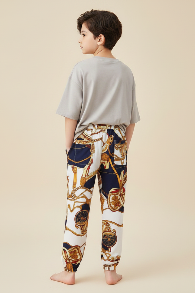Pantalon Fluide Imprimé Foulard - Viscose - vue 2