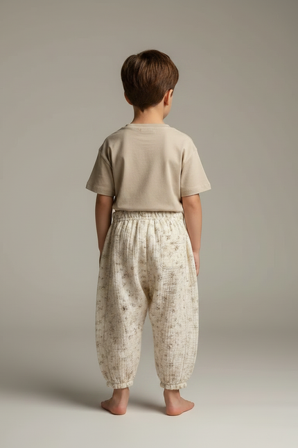 Pantalon Fluide Liberty - Beige Coton - vue 2