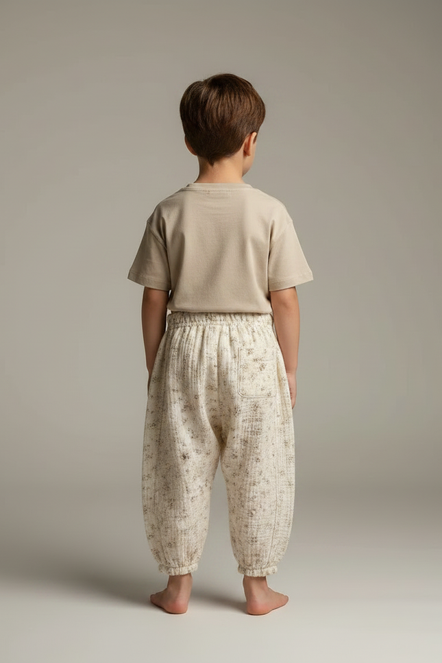 Pantalon Fluide Liberty - Beige Coton - vue 2