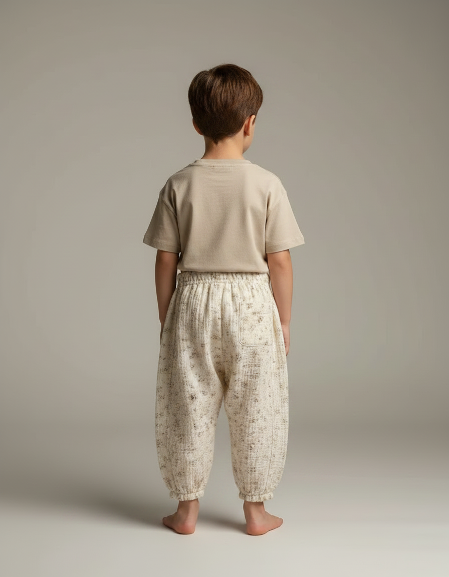 Pantalon Fluide Liberty - Beige Coton - vue 2