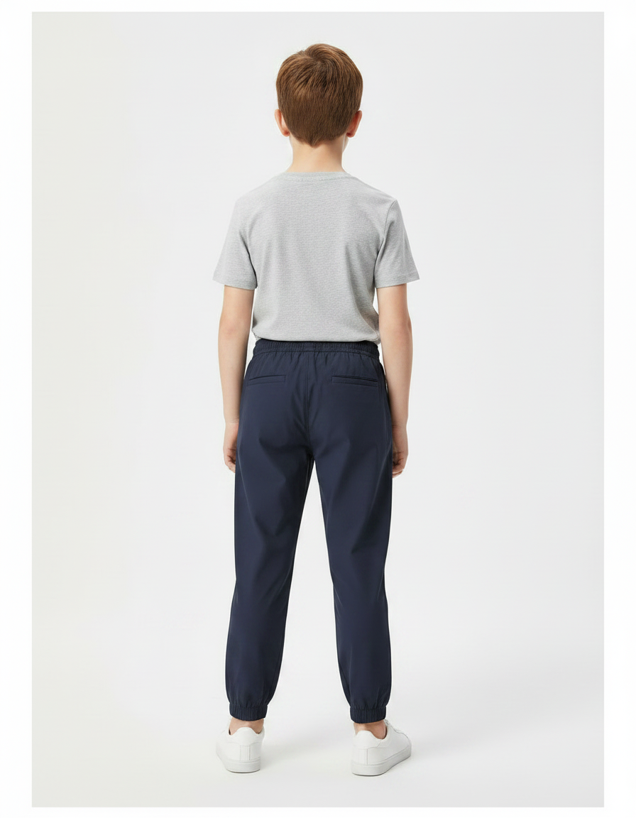 Pantalon Fluide Marine Coton Ample Confortable Enfant - vue 2