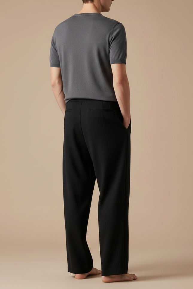 Pantalon Fluide A Nouer - Noir Polyester - vue 2