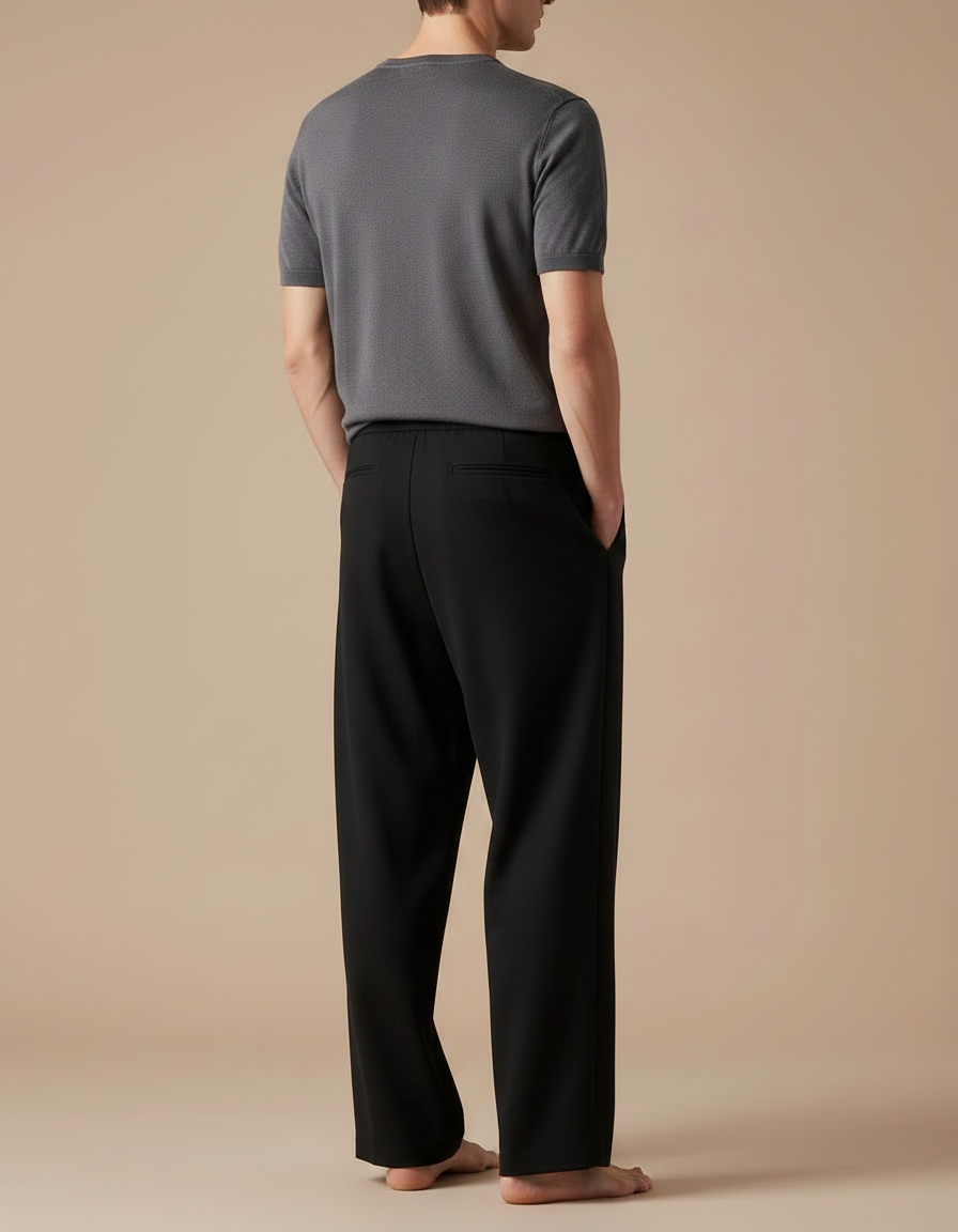 Pantalon Fluide A Nouer - Noir Polyester - vue 2