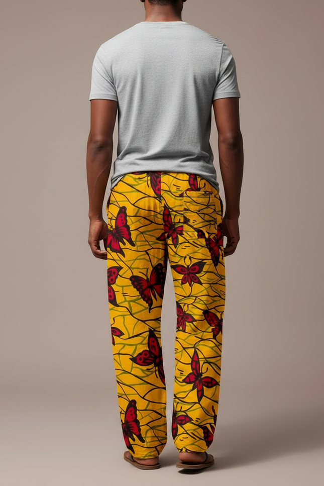 Pantalon Fluide Wax - Jaune Coton - vue 2