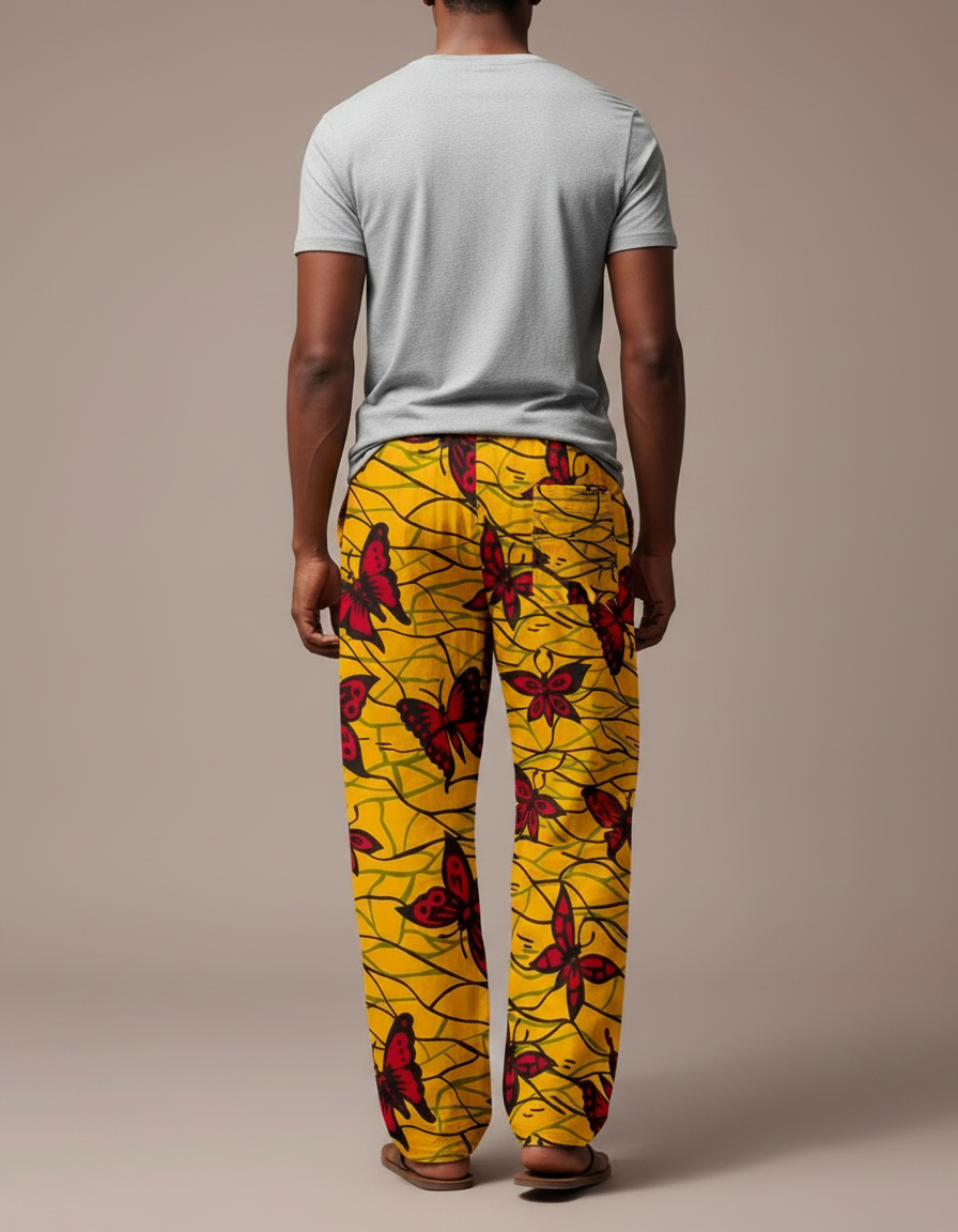 Pantalon Fluide Wax - Jaune Coton - vue 2