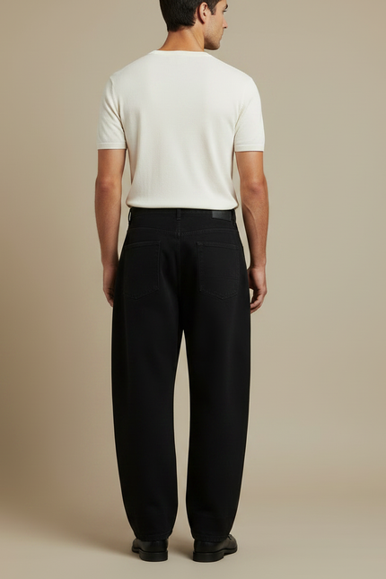 Pantalon Fluide Noir Homme - Jean - vue 2