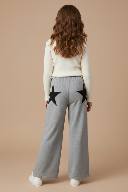 Pantalon Fluide Motifs - Gris Molleton - vue 2