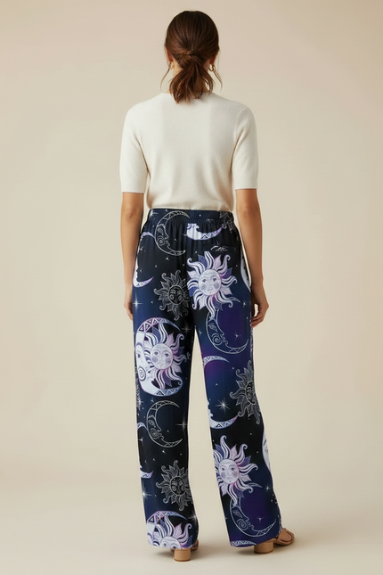 Pantalon Fluide Femme Imprimé Chic - Polyester - vue 2