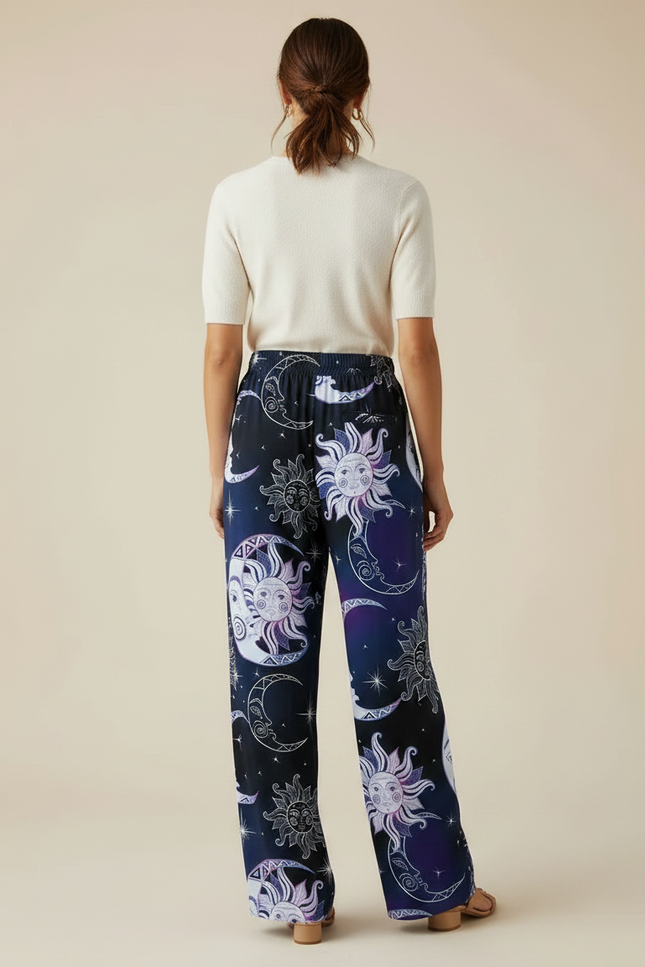 Pantalon Fluide Femme Imprimé Chic - Polyester - vue 2