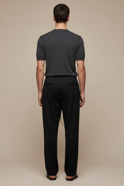 Pantalon Léger Fluide Homme - Noir Polyester - vue 2