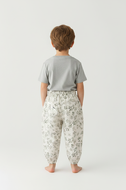 Pantalon Fluide Floral Ample Coton Enfant Léger - Imprimé - vue 2