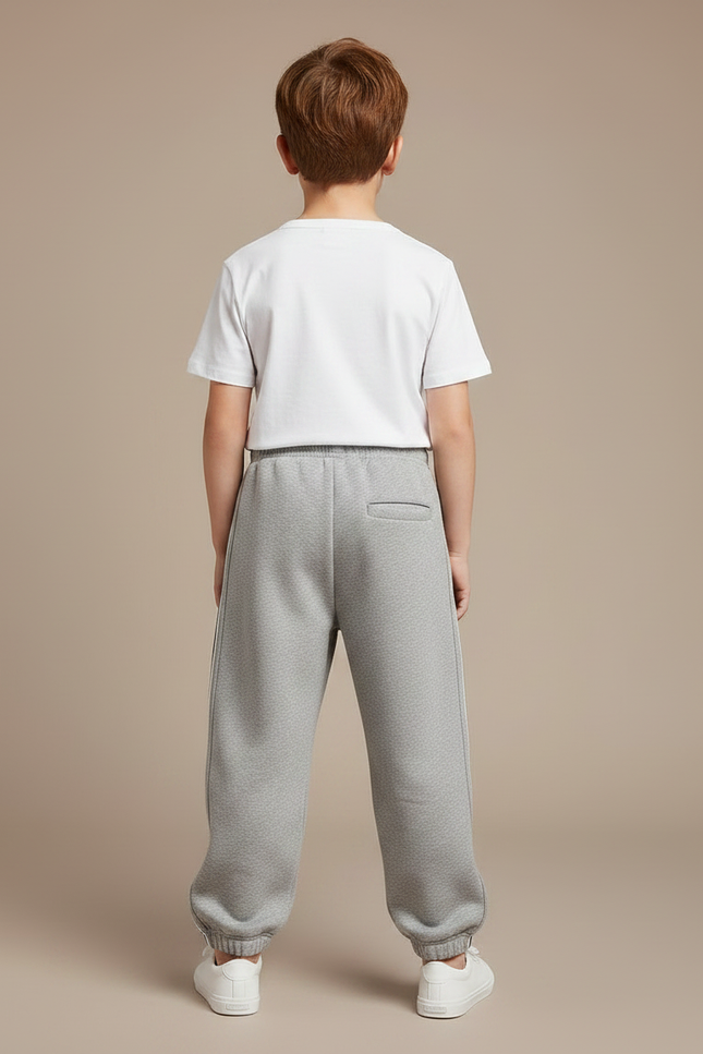Pantalon Fluide Gris Ample Sport Enfant - Molleton - vue 2
