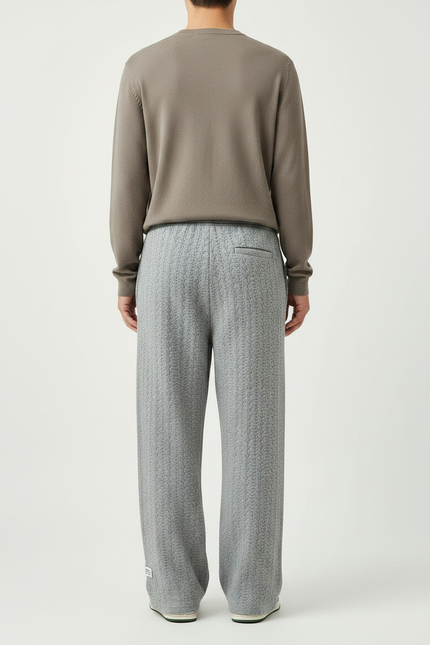 Pantalon Maille Fluide - Gris - vue 2
