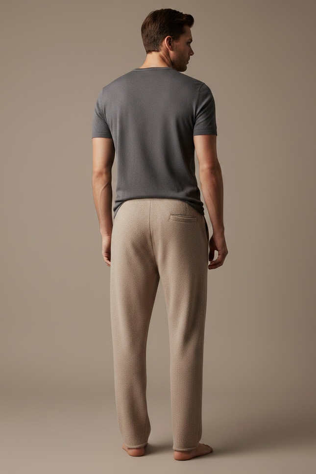 Pantalon Fluide Laine - Beige - vue 2
