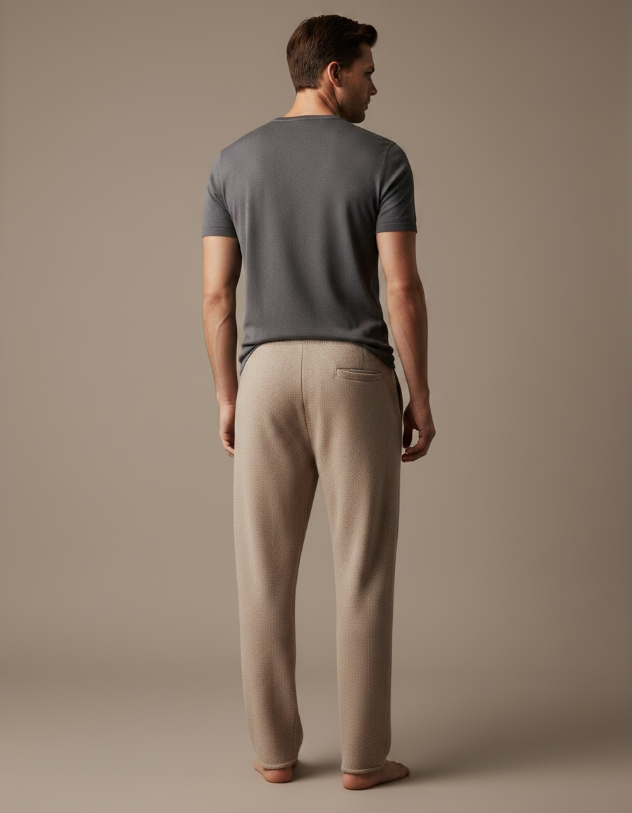 Pantalon Fluide Laine - Beige - vue 2