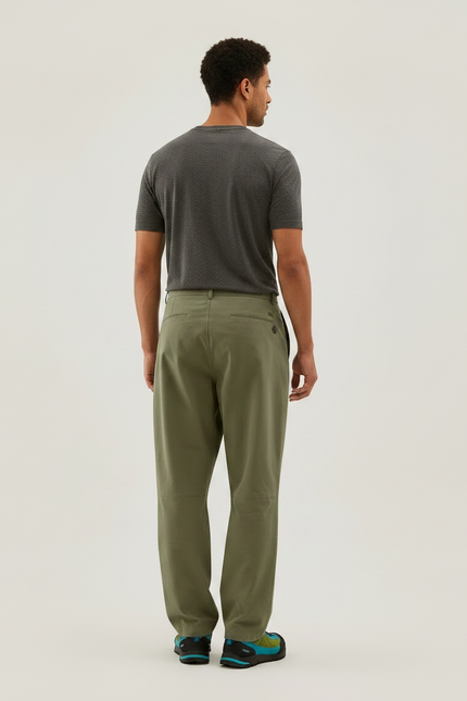 Pantalon Fluide Kaki Ample Décontracté Léger Homme - Polyester - vue 2