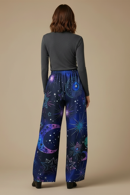 Pantalon Fluide Imprimé Grande Taille - Satin - vue 2