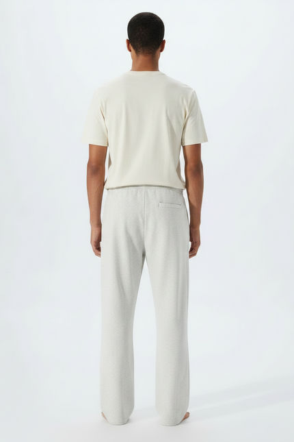 Pantalon Fluide Gris Ample Coton Homme Confortable - Molleton - vue 2