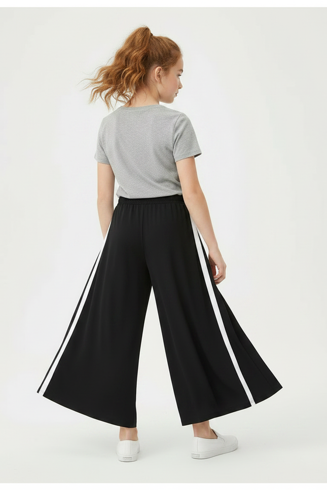 Pantalon Fluide Petite Taille - Noir Polyester - vue 2