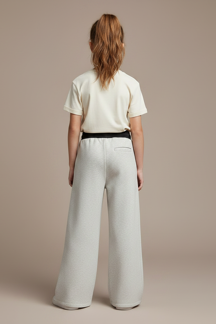 Pantalon Jersey Fluide - Gris Molleton - vue 2