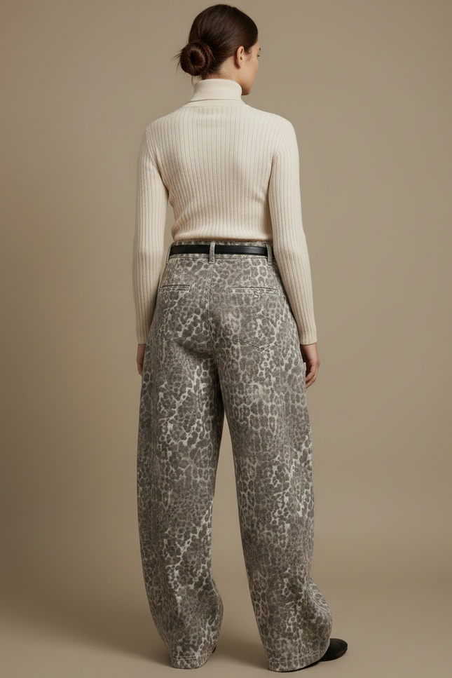 Pantalon Fluide Femme Leopard - Imprimé Jean - vue 2