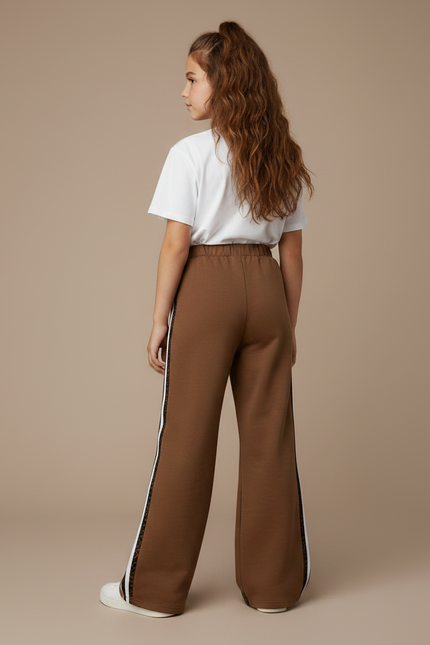 Pantalon Fluide Python - Marron Molleton - vue 2