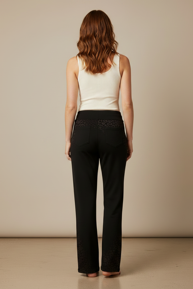 Pantalon Fluide Imprimé Leopard - Viscose - vue 2