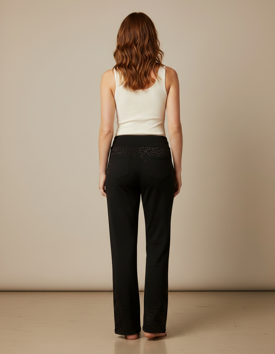 Pantalon Fluide Imprimé Leopard - Viscose - vue 2