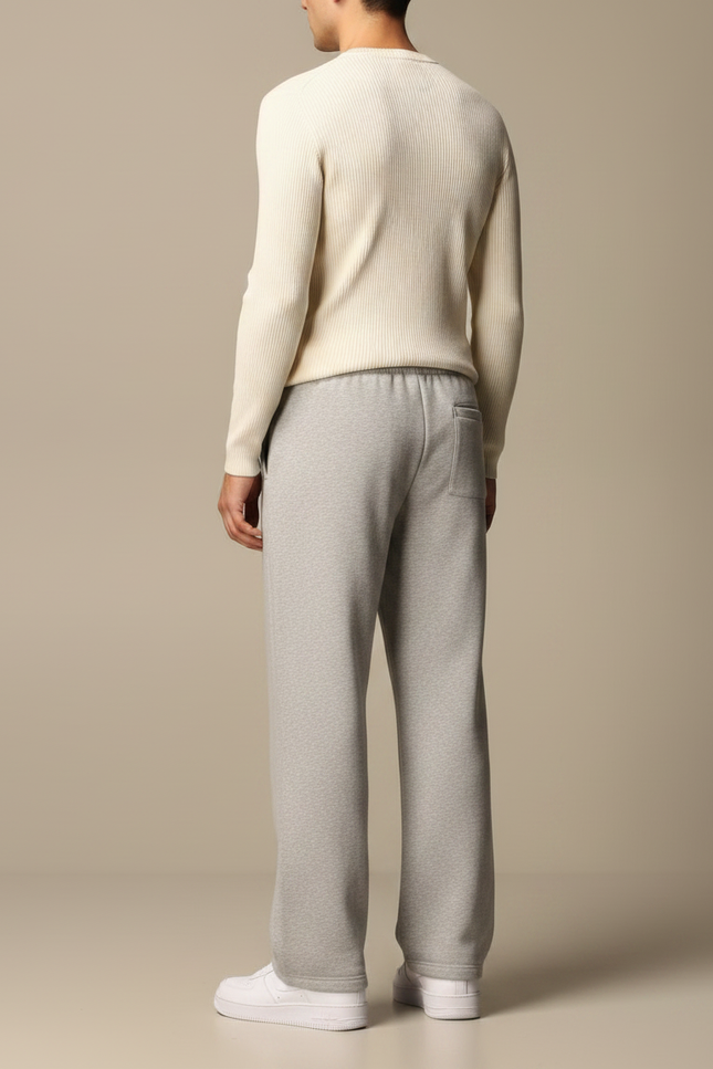 Pantalon Fluide Homme Gris Large - Molleton - vue 2