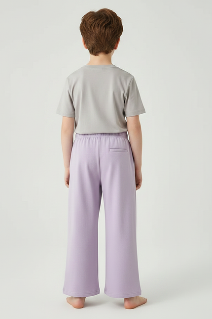 Pantalon Fluide Lavande Ample Confortable Enfant - Violet Molleton - vue 2