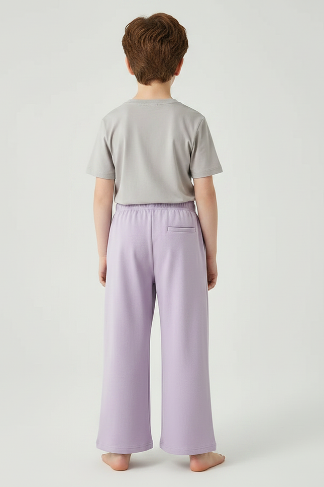 Pantalon Fluide Lavande Ample Confortable Enfant - Violet Molleton - vue 2
