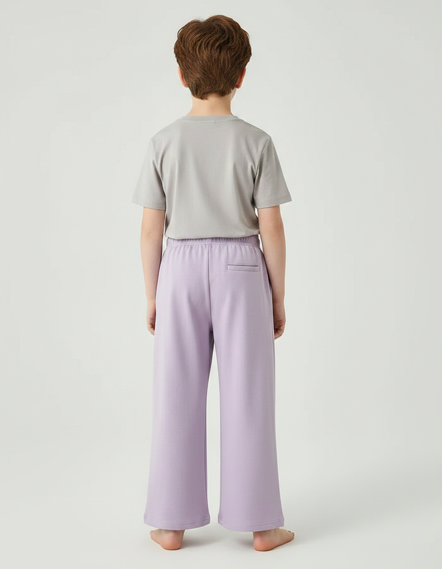 Pantalon Fluide Lavande Ample Confortable Enfant - Violet Molleton - vue 2
