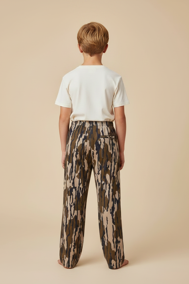 Pantalon Fluide Camouflage Ample Confortable Enfant - Imprimé Maille - vue 2