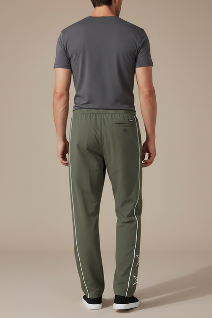 Pantalon Fluide Kaki Étoiles Sport Décontracté Homme - Polyester - vue 2