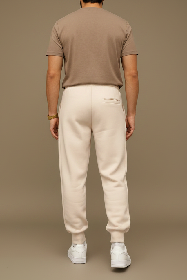 Pantalon Fluide Beige Cordon Fleur Harajuku Ample Homme - Molleton - vue 2