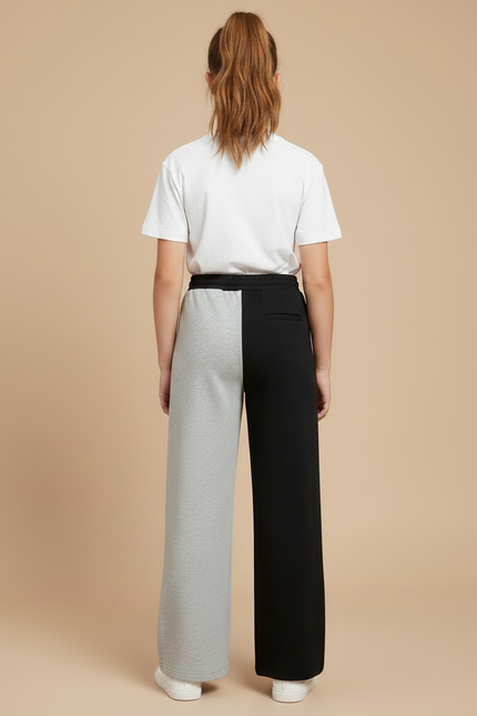 Pantalon Fluide Noeud Taille - Multicolore Molleton - vue 2