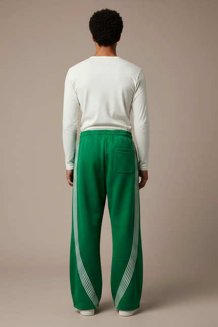 Pantalon Fluide Vert Emeraude - Molleton - vue 2