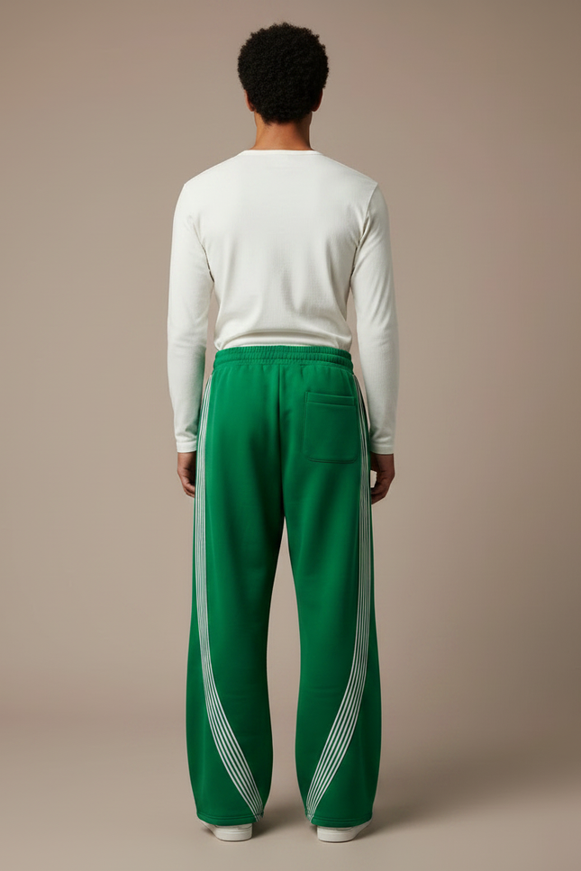 Pantalon Fluide Vert Emeraude - Molleton - vue 2