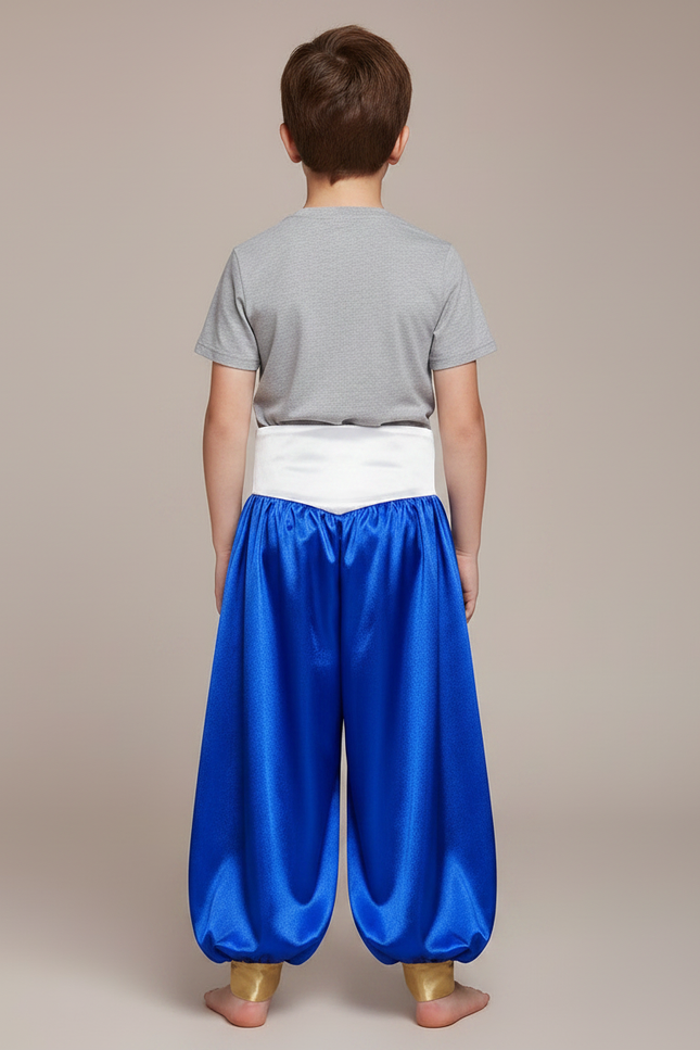 Pantalon Fluide Satiné Bicolore Ample Doré Enfant - Multicolore - vue 2