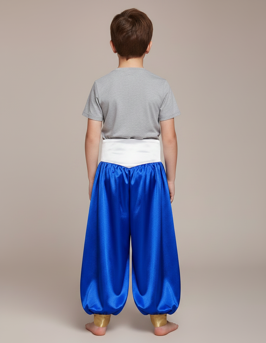 Pantalon Fluide Satiné Bicolore Ample Doré Enfant - Multicolore - vue 2