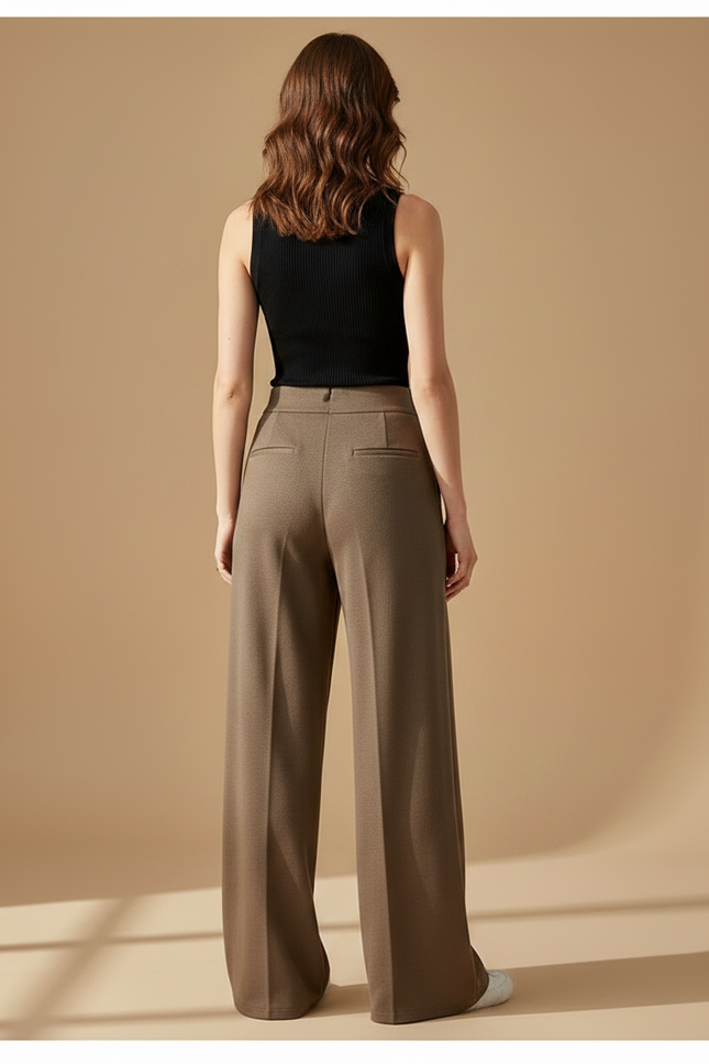 Pantalon Fluide Tall - Kaki Viscose - vue 2