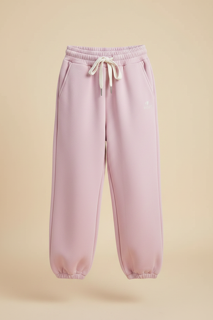 Pantalon Fluide Rose Ample Molleton Confortable Fille - vue 3