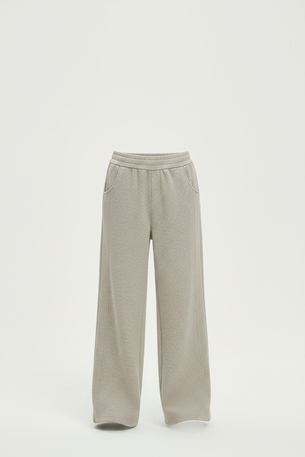 Pantalon Fluide Gris Ample Décontracté Enfant - Molleton - vue 3