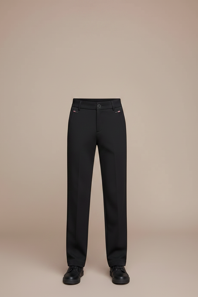 Pantalon Fluide Noir Ample Décontracté Enfant - Polyester - vue 3