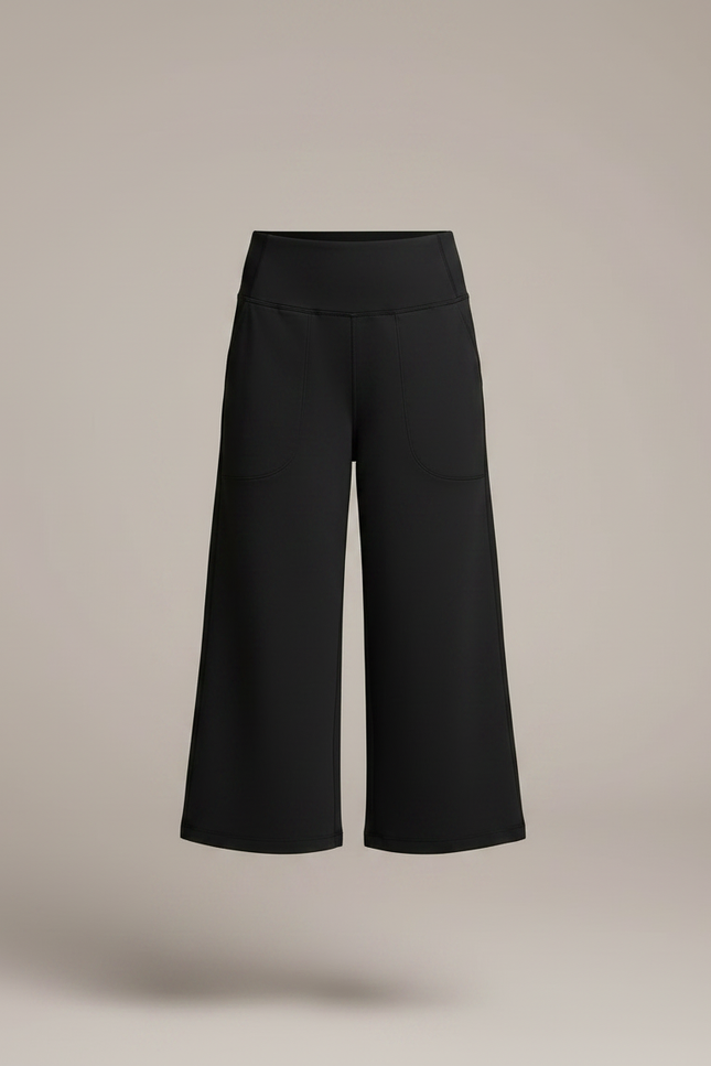 Pantalon Fluide Noir Ample Confortable Enfant - Maille - vue 3