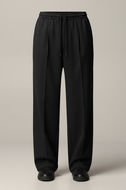 Pantalon Fluide Homme Noir Coupe Ample Viscose Chic Mi-saison 2 - vue 3